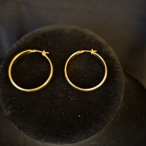 Monet Gold Tone Hoops